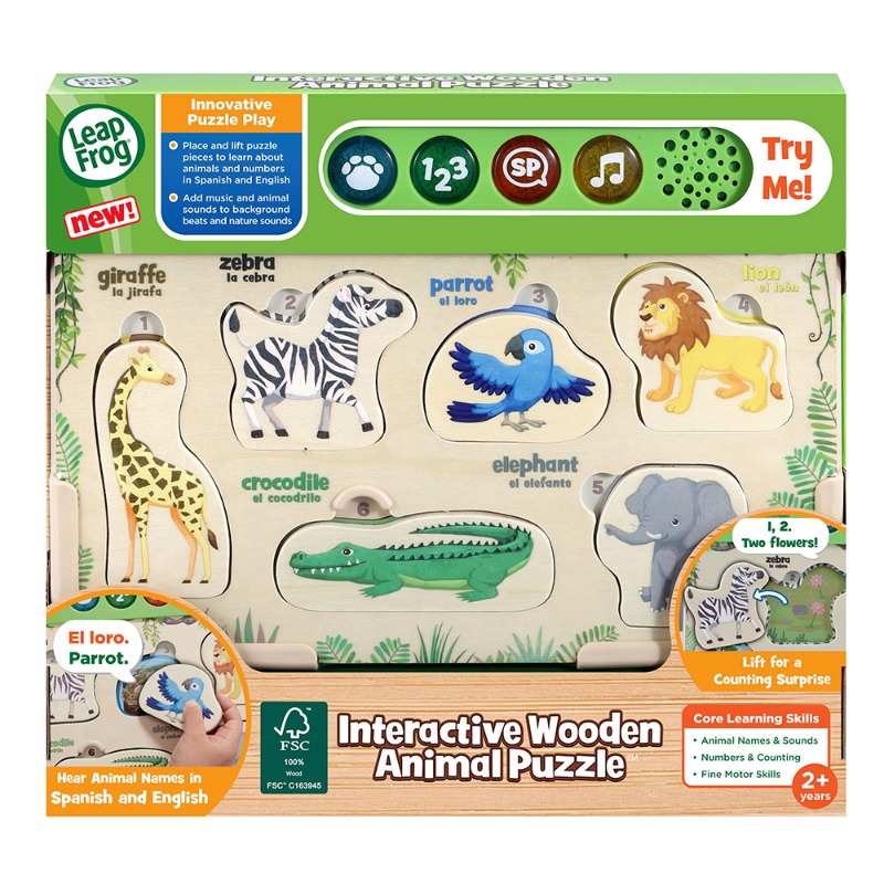 Leap Frog Interactive Wooden Animal Puzzle