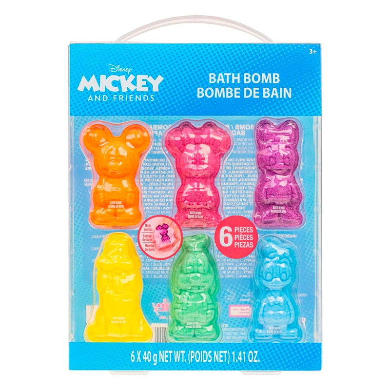 Mickey Minnie & Friends Bath Bombs - 6 Pack