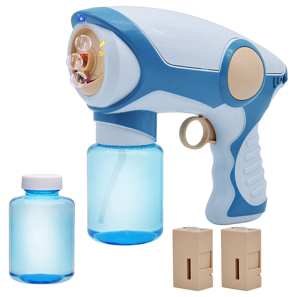 Wanna Bubbles Light Up Smoke Bubble Shooter Gun