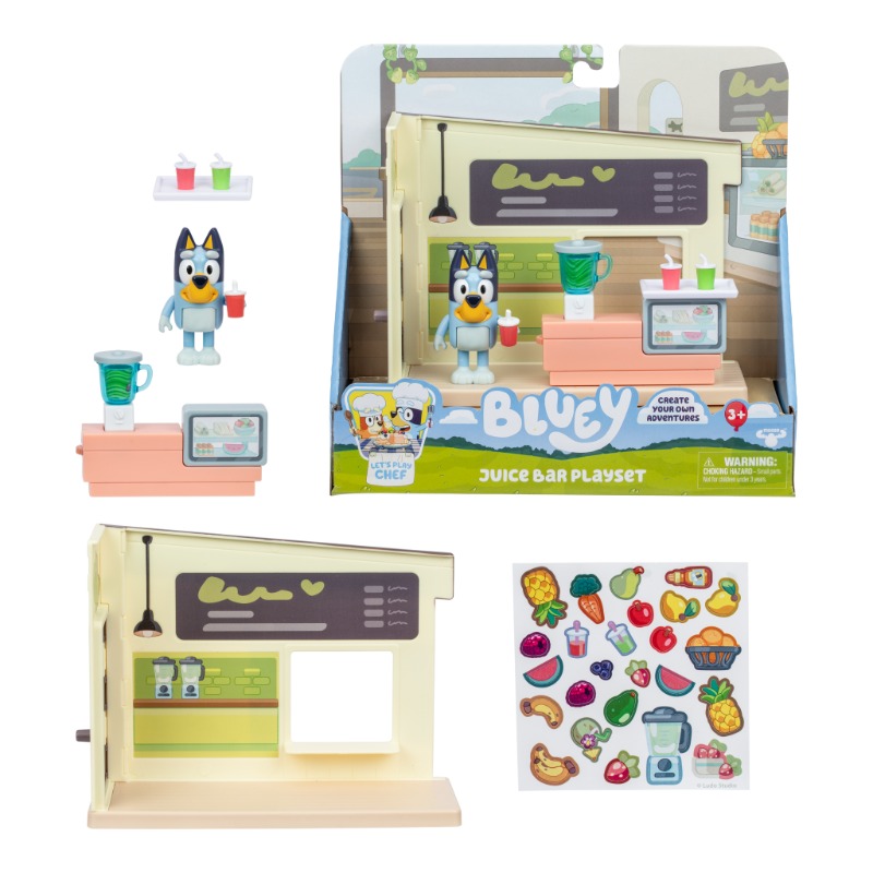Bluey S13 Lets Play Chef Mini Playset Juice Bar
