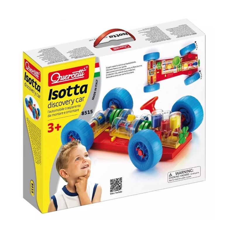 Quercetti Isotta Discovery Car Playset For Kids