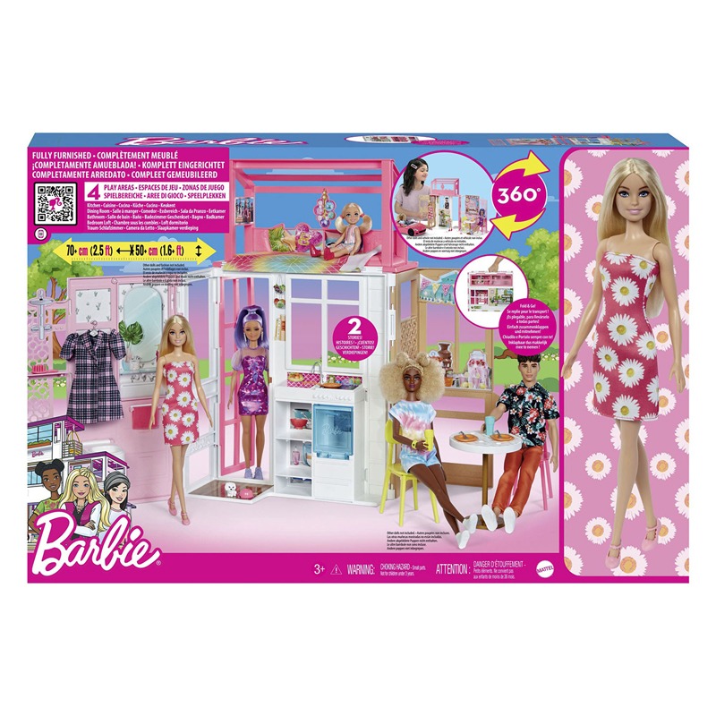 Dabdoob Barbie House with Doll