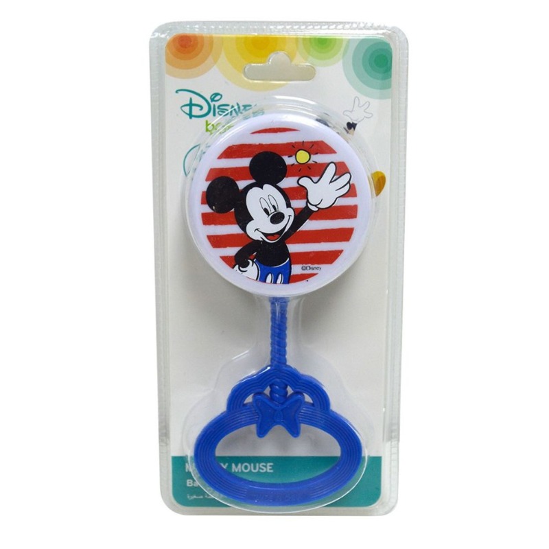 Mickey Mouse Baby Rattle - Blue
