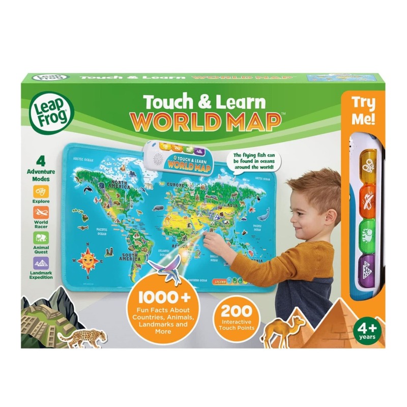 Leap Frog Touch & Learn World Map Board