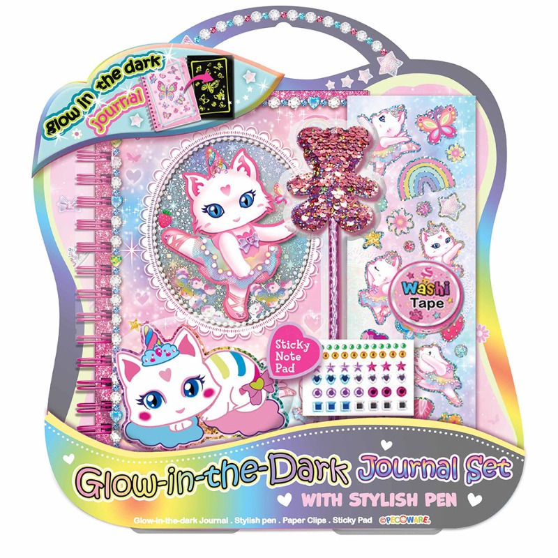 Pecoware Glow In The Dark Journal Set With Stylish Pen