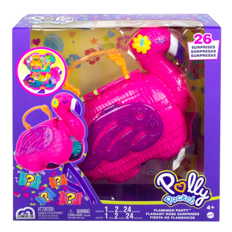 Polly Pocket Flamingo Party Pinata Compact