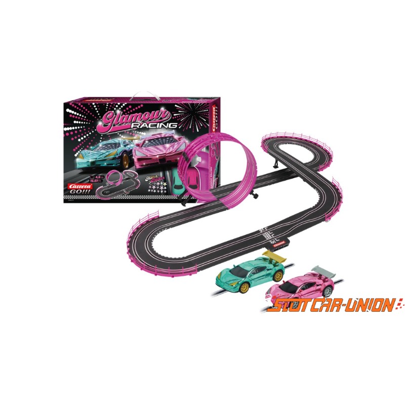 Carrera GO!!! Glamour Racing 4. 9M Slot Car Racing Set