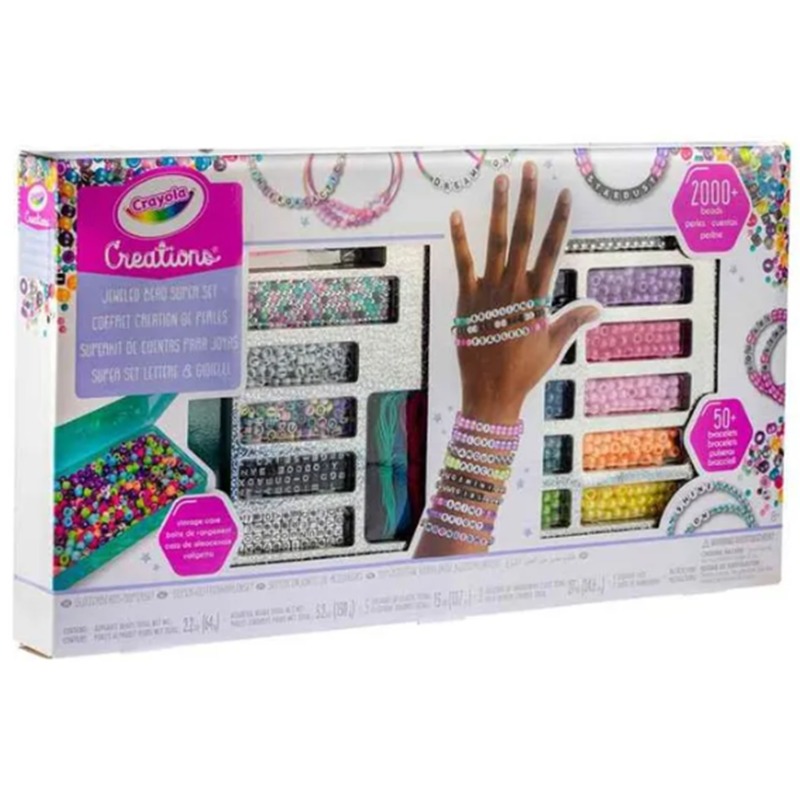 Crayola Creations Bracelet Making Kit with Over 2, 000 Beads