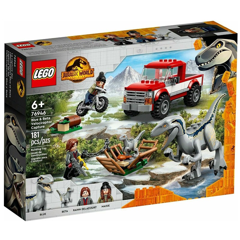 LEGO Jurassic World Blue And Beta Velociraptor Capture