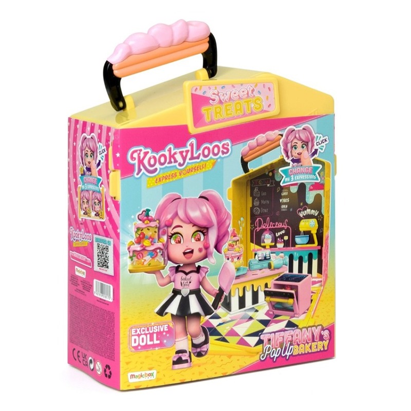 Kookyloos S Play Set Tiffany Pop Up Bakery - Face Swapping Dolls