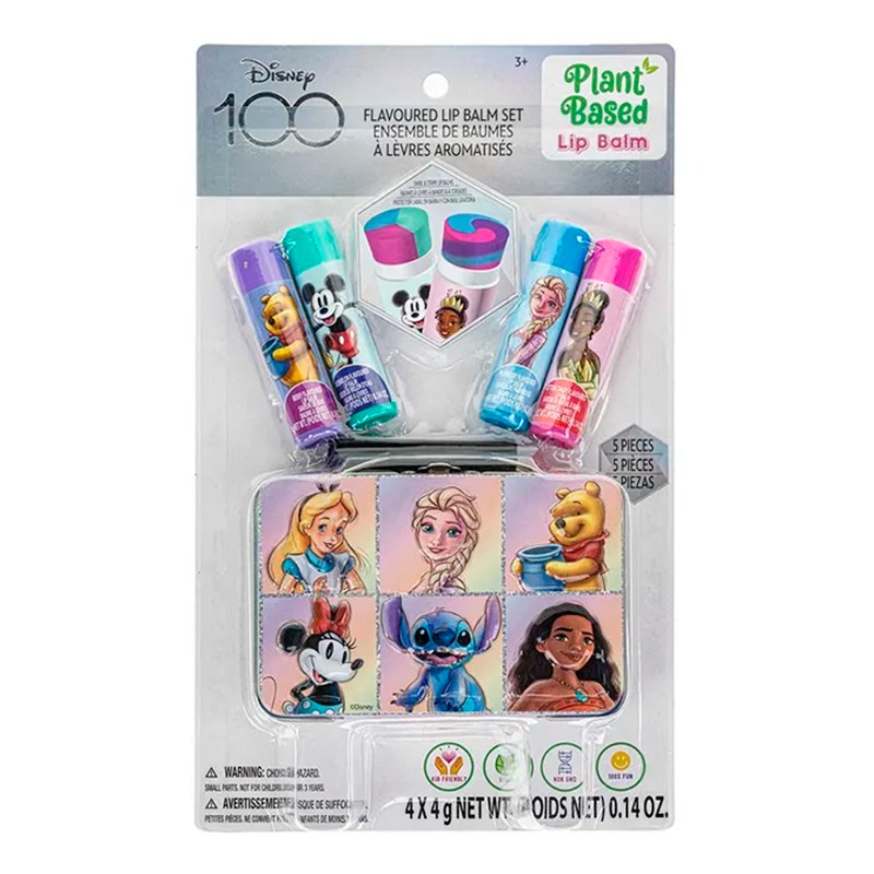 Disney Lip Gloss Set in Different Flavors - 4 Pieces