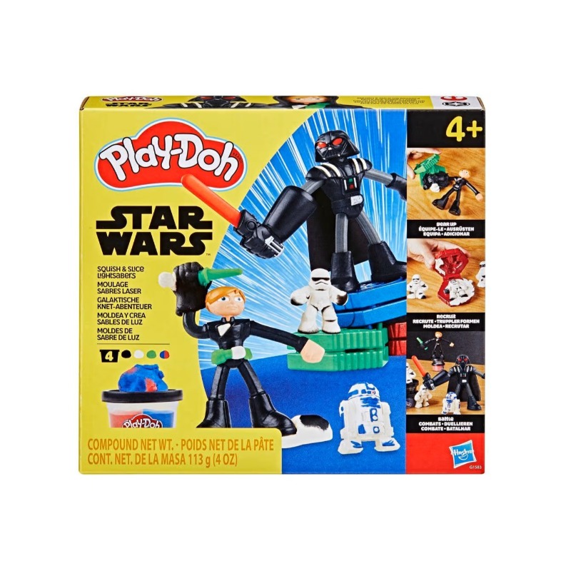 Play Doh Star Wars Squish And Slice Lightsabers Clay Set