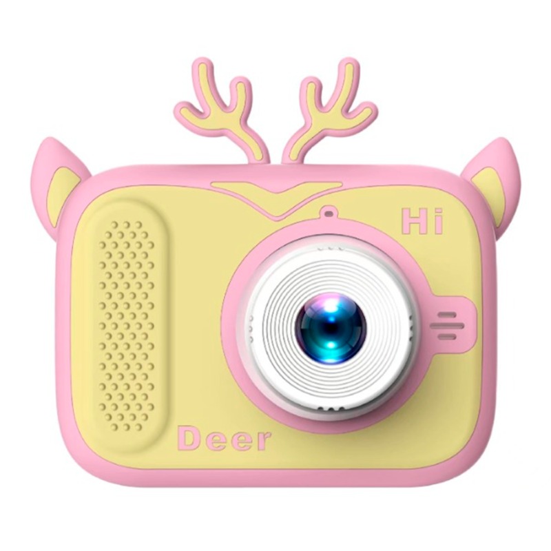 Mycam Children's Camera - Pink And Yellow Deer