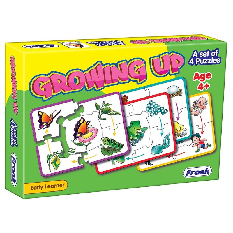 Frank Growing Up Pack of 4 Puzzle - 20pcs