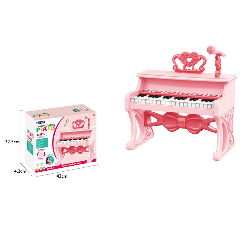 Electronic Keyboard 37 Keys - Pink