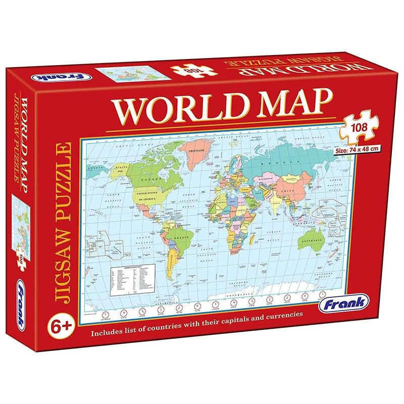 Frank World Map Jigsaw Puzzle