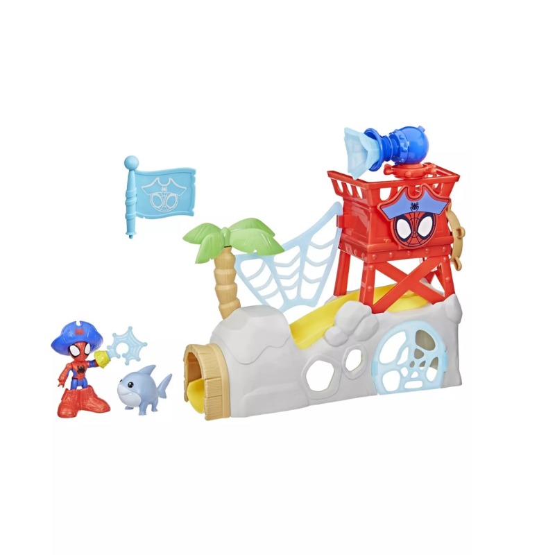Marvel Spidey Water Webs Spidey Island Spider Man Playset Toys