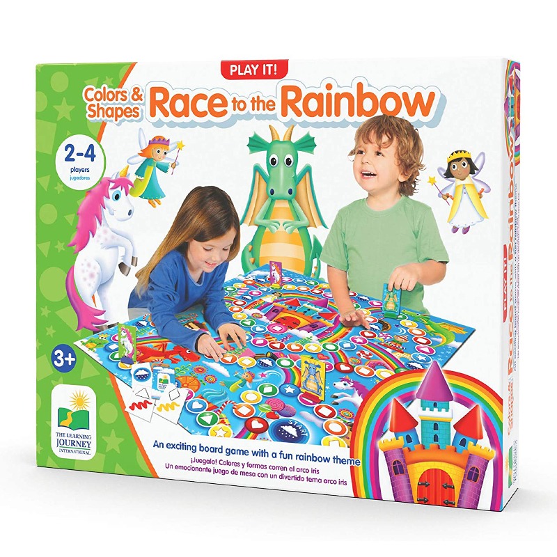 The Learning Journey Color And Shapes Race To The Rainbow