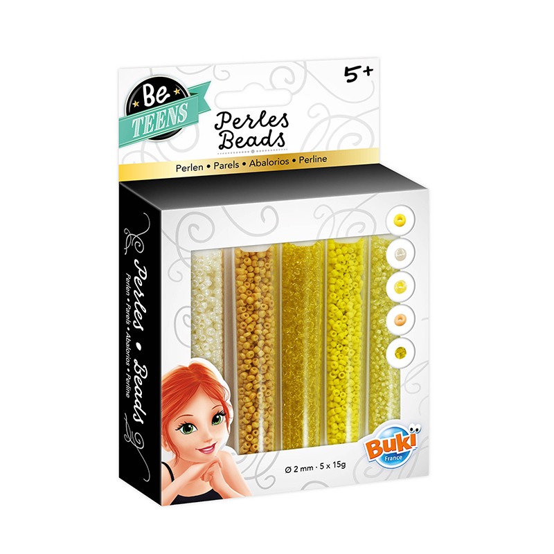 Buki Bead Tubes - Yellow
