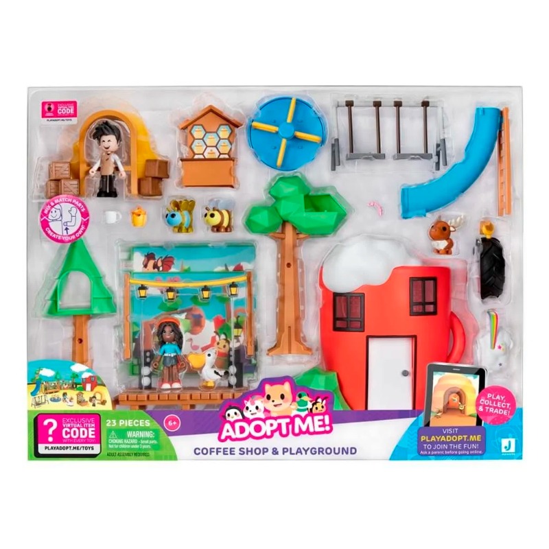 Adoptme Coffee Shop and Park Playset