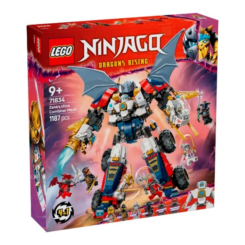 Lego Ninjago Zane’S Ultra Combiner Mech Toy 4 In 1 Building Set 71834