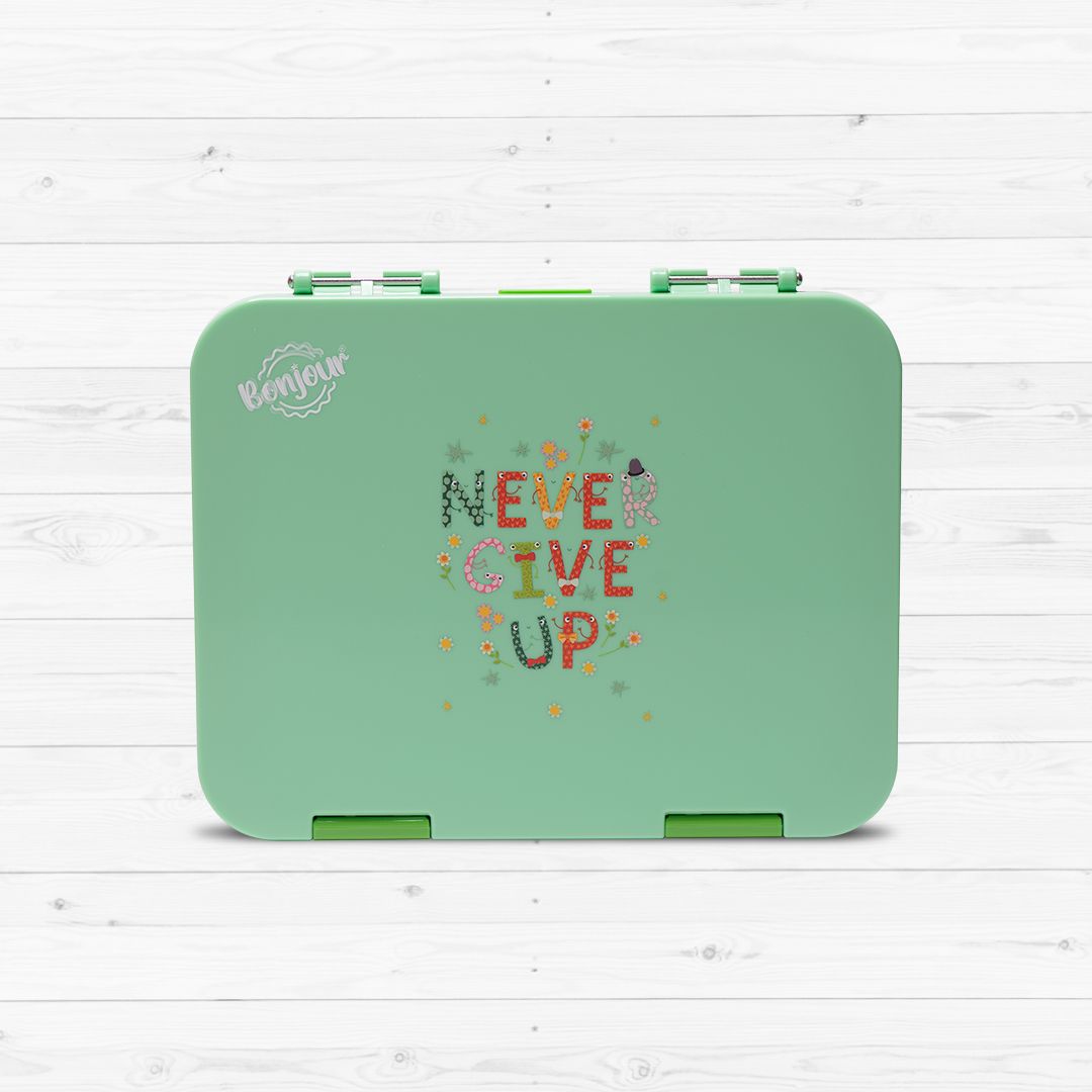 Bonjour Snack Box For Kids - Green Ngu Medium Size
