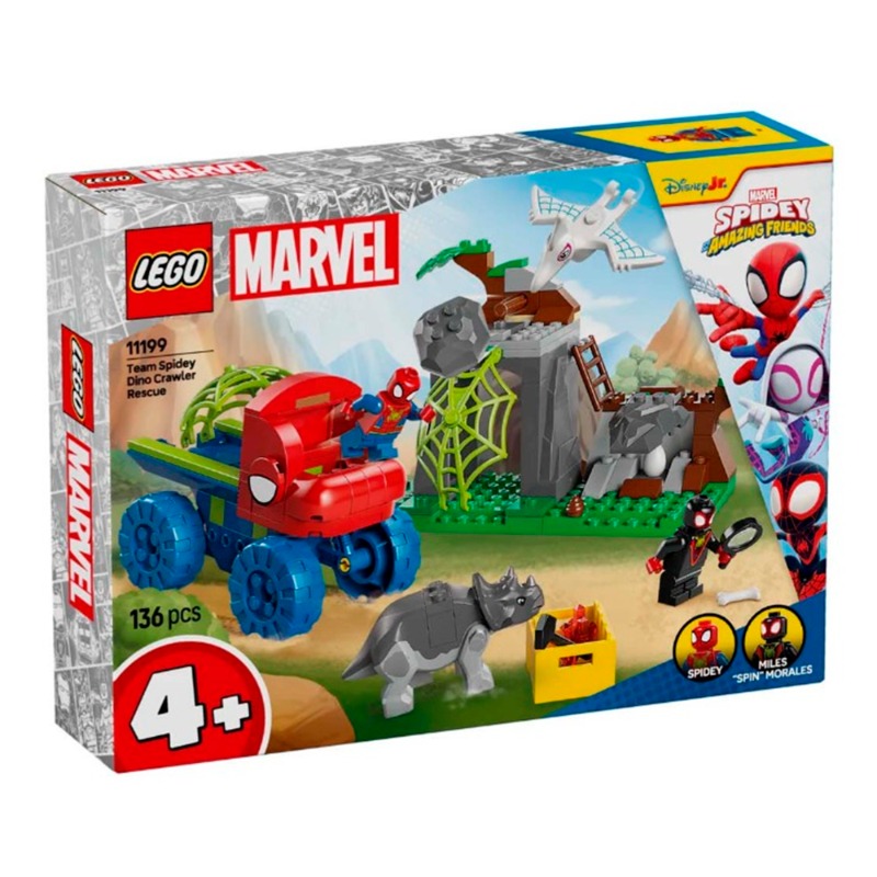 Lego Marvel Spidey And His Amazing Friends Team Dino Crawler 11199