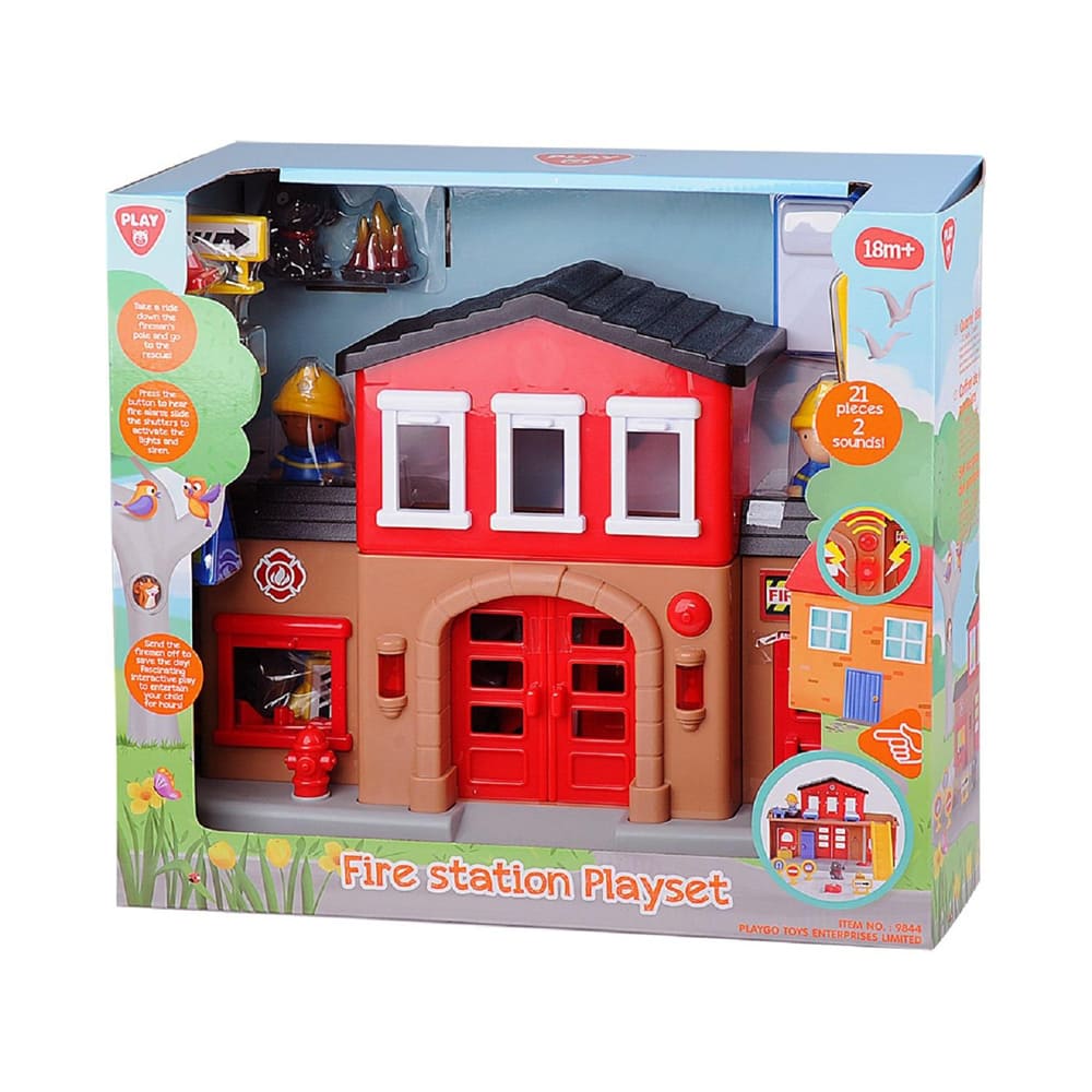 Dabdoob PlayGo Fire Station Play Set