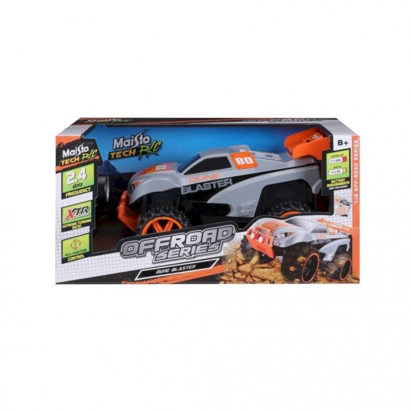 Maisto 1: 16 Off Road Dune Blaster RC Car – 2. 4GHz Grey/Orange