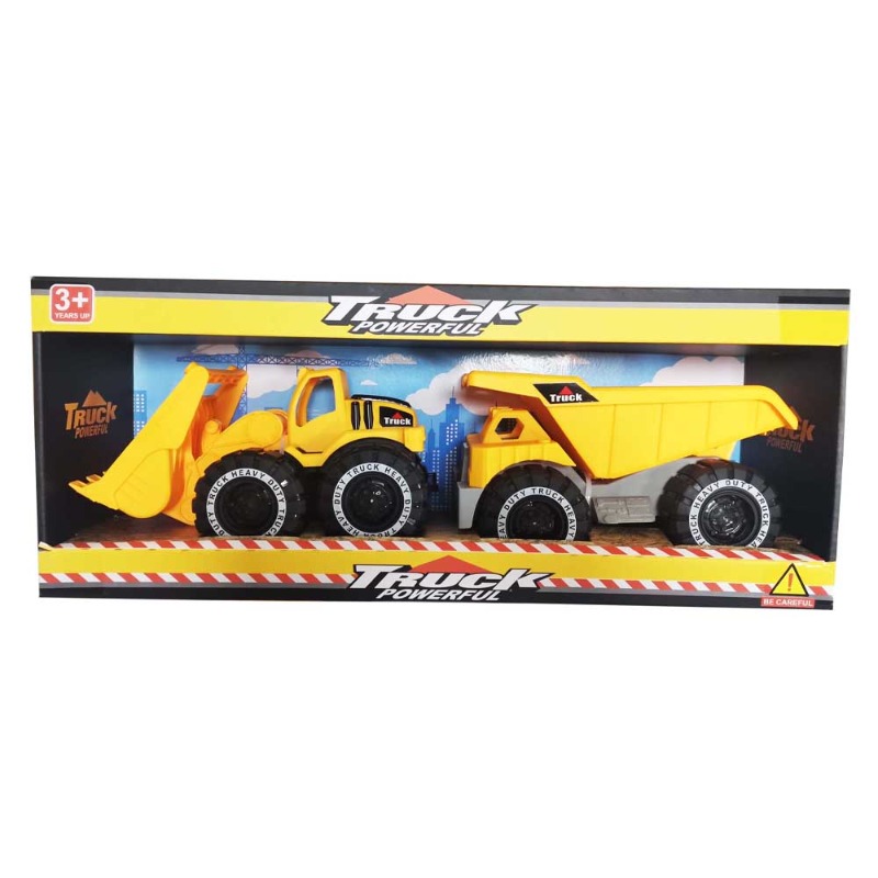 TTC - جرافة قوية مع شاحنة قلابة