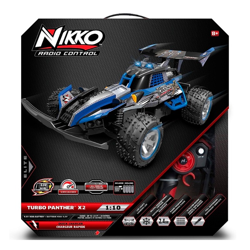 RC Turbo Panther X2 Car - Blue