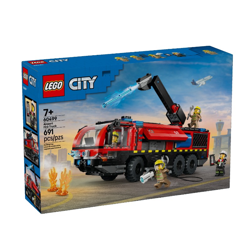 Lego Airport Fire Truck 691 Pcs For Kids 60499