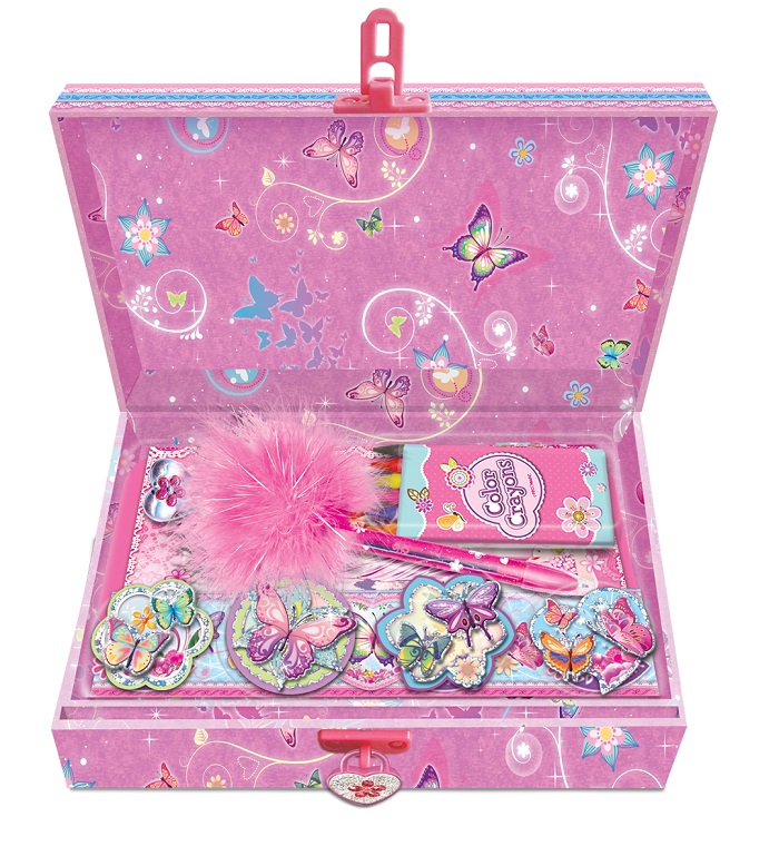 Butterfly Trinket Box With Lock