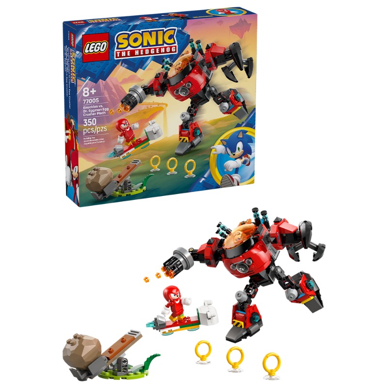 LEGO - Knuckles vs. Dr. Eggman Egg Crusher Mech 77005