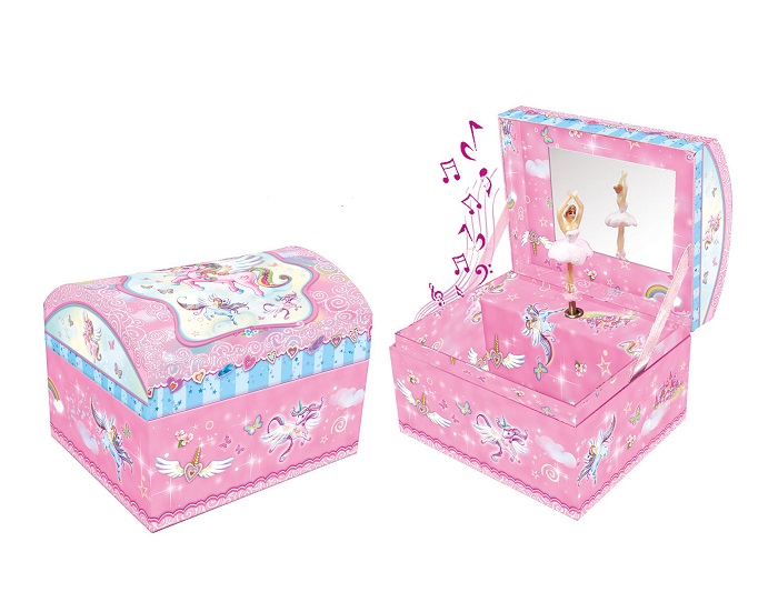 Unicorn Printed Musical Jewelry Box