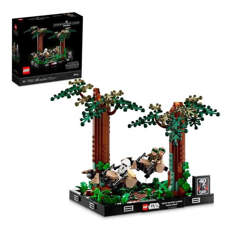 LEGO Endor Speeder Chase Diorama 75353