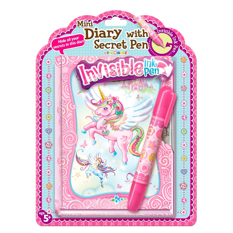 Dabdoob Mini Diary With Secret Pen Unicorn