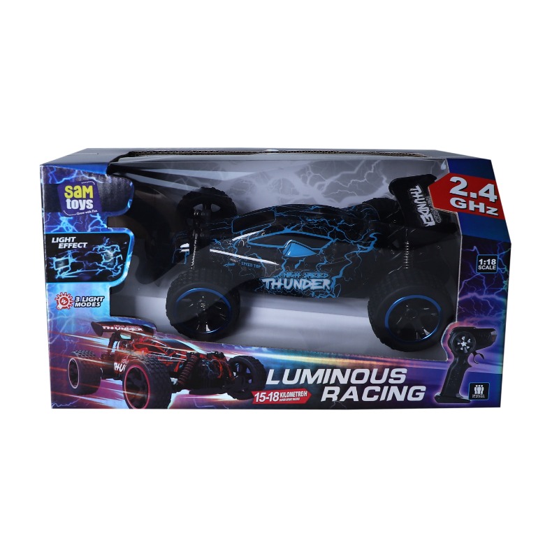 SAM Toys Luminous 1: 18 Racing Car with 3 Light Modes