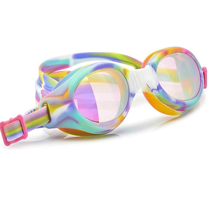 Neapolitan Swirl Taffy Girl Swim Goggles
