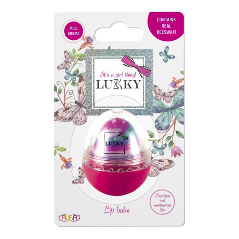 Lukky Lip Balm Egg Shaped Raspberry Sorbet 10 G