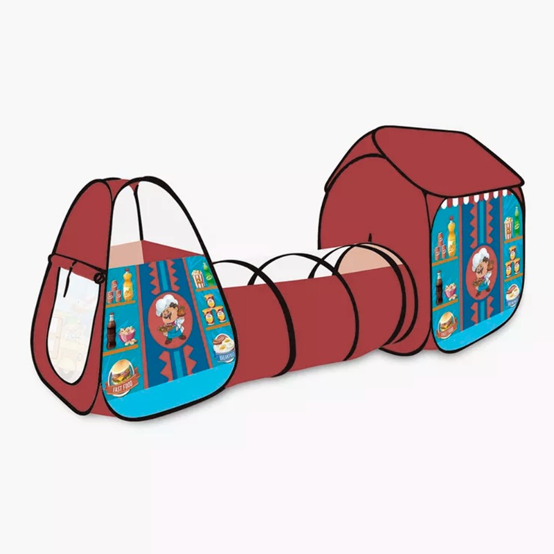 Meying Double Play Flamingo Tent With Activity Tunnel