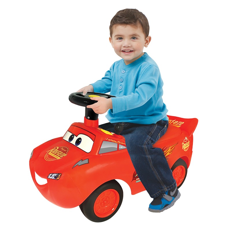 Kiddie Land Disney Cars Ride-On with Sounds and Lights