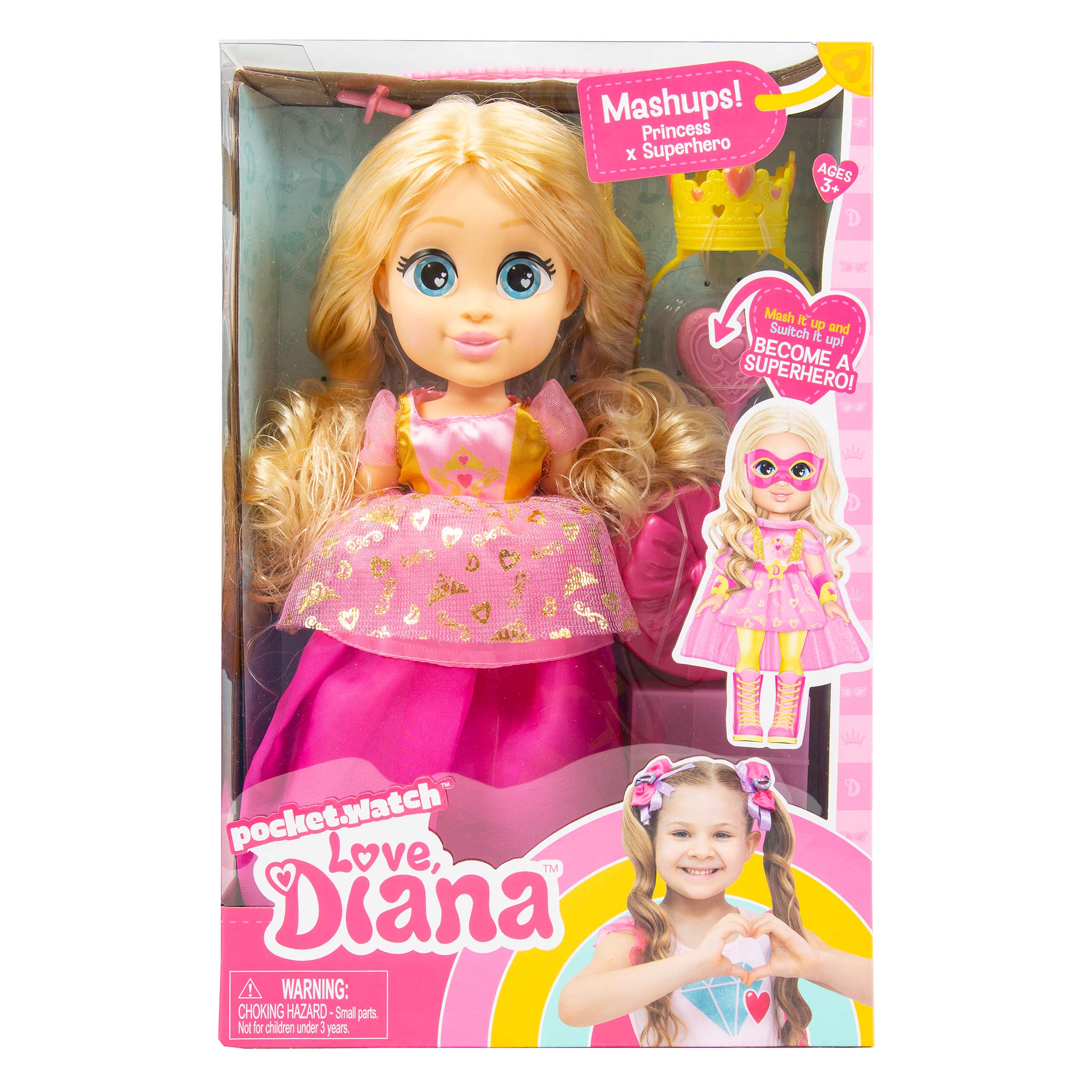 Love Diana Princess Superhero Doll