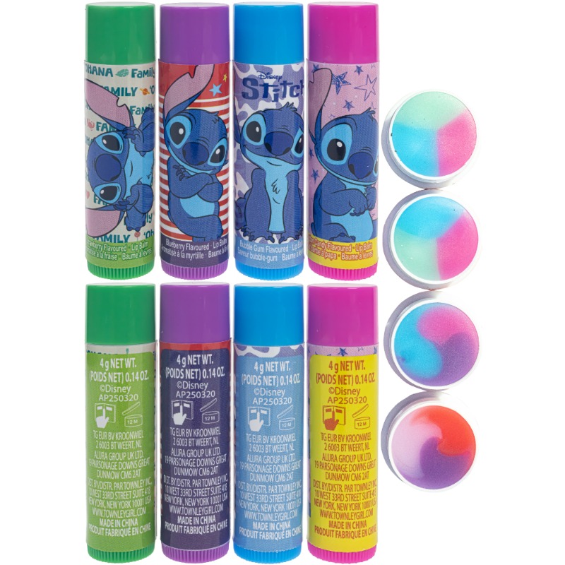 Disney Stitch – 4 Pack Lip Balm with Shaped Tin
