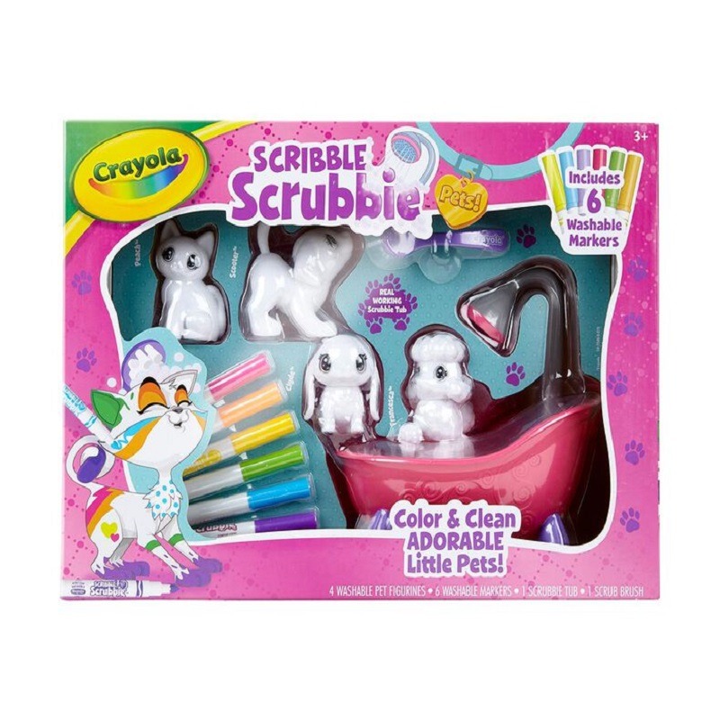 Crayola Scribble Scrubbie Pets Scrub Tub Playset