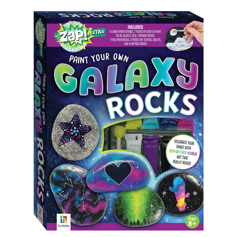 Hinkler Zap Extra Paint Your Own Galaxy Rocks