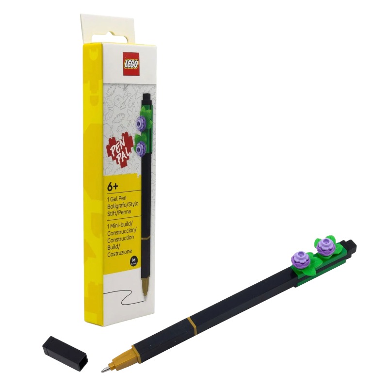 LEGO Botanicals Gel Pen with Topper – Lavender