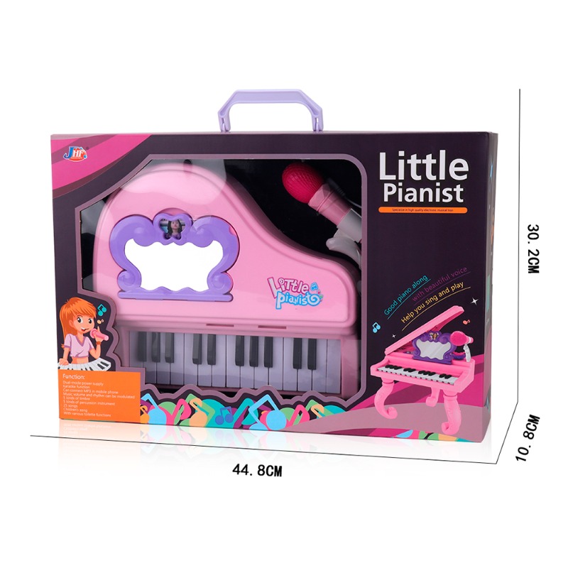 2-in-1 Piano Set Piano and Dressing Table with Mirror