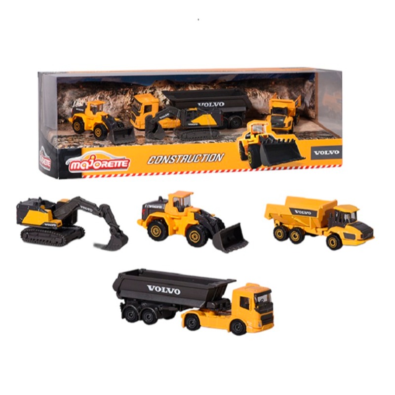 Majorette Volvo 4 Pieces Giftpack Model lorry