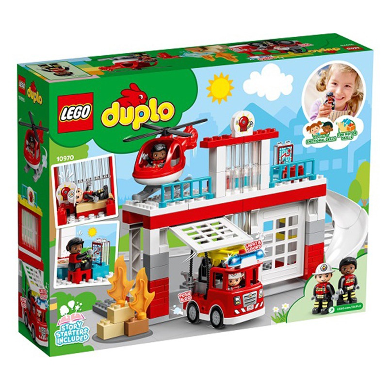Lego Fire Station & Helicopter 10970